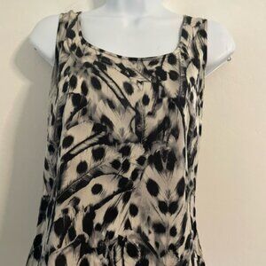 St John Sleeveless Leopard Silk Top size small animal print EUC